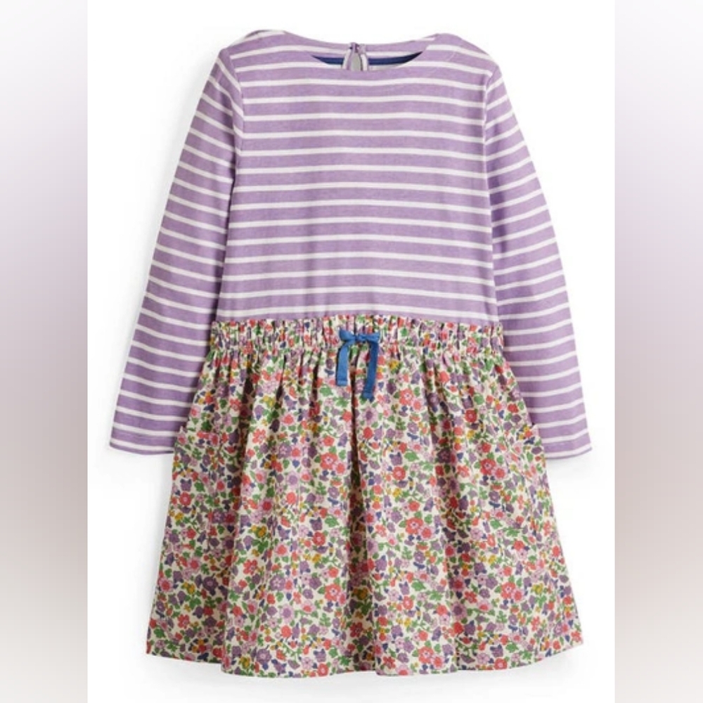 Mini Boden hotchpotch cotton dress sz:5-6yrs